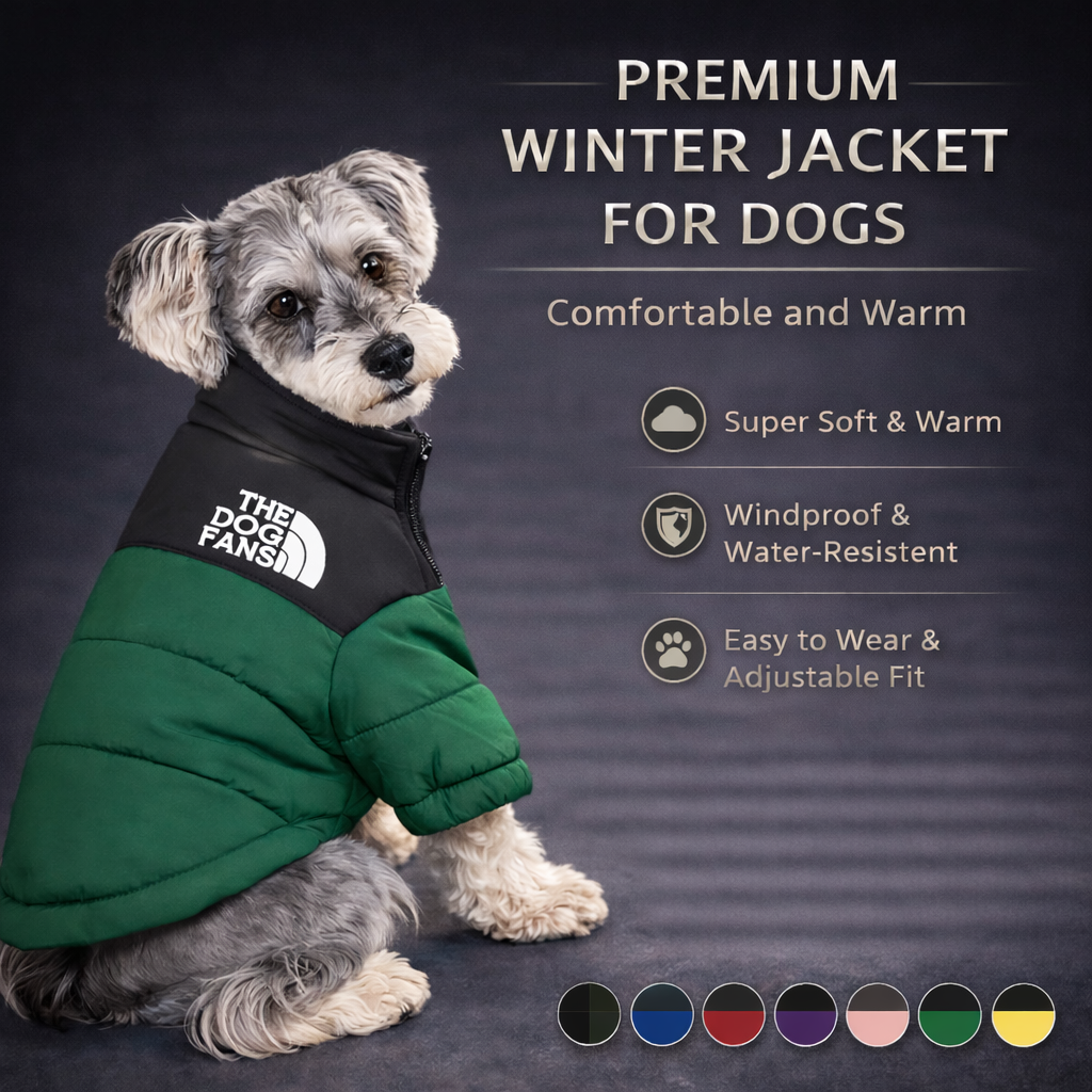 Windproof Water-Resistant Winter Warm Pet Jacket for Small to 5XL Dogs